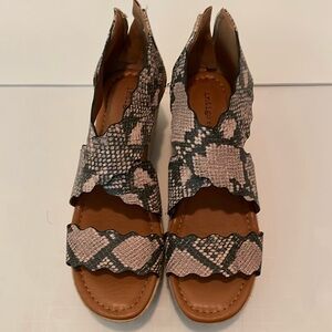 New! Scalloped Espadrille Wedge Sandal